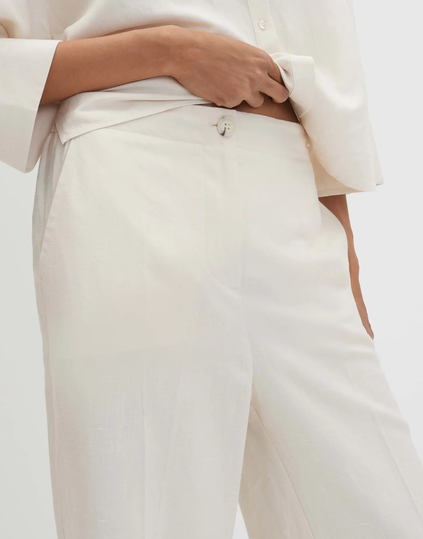 someday – Someday Damen Hose Celino cropped linen