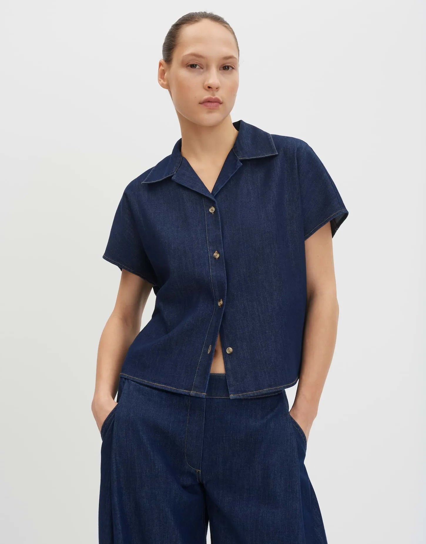 someday – Someday Damen Bluse Zondra denim