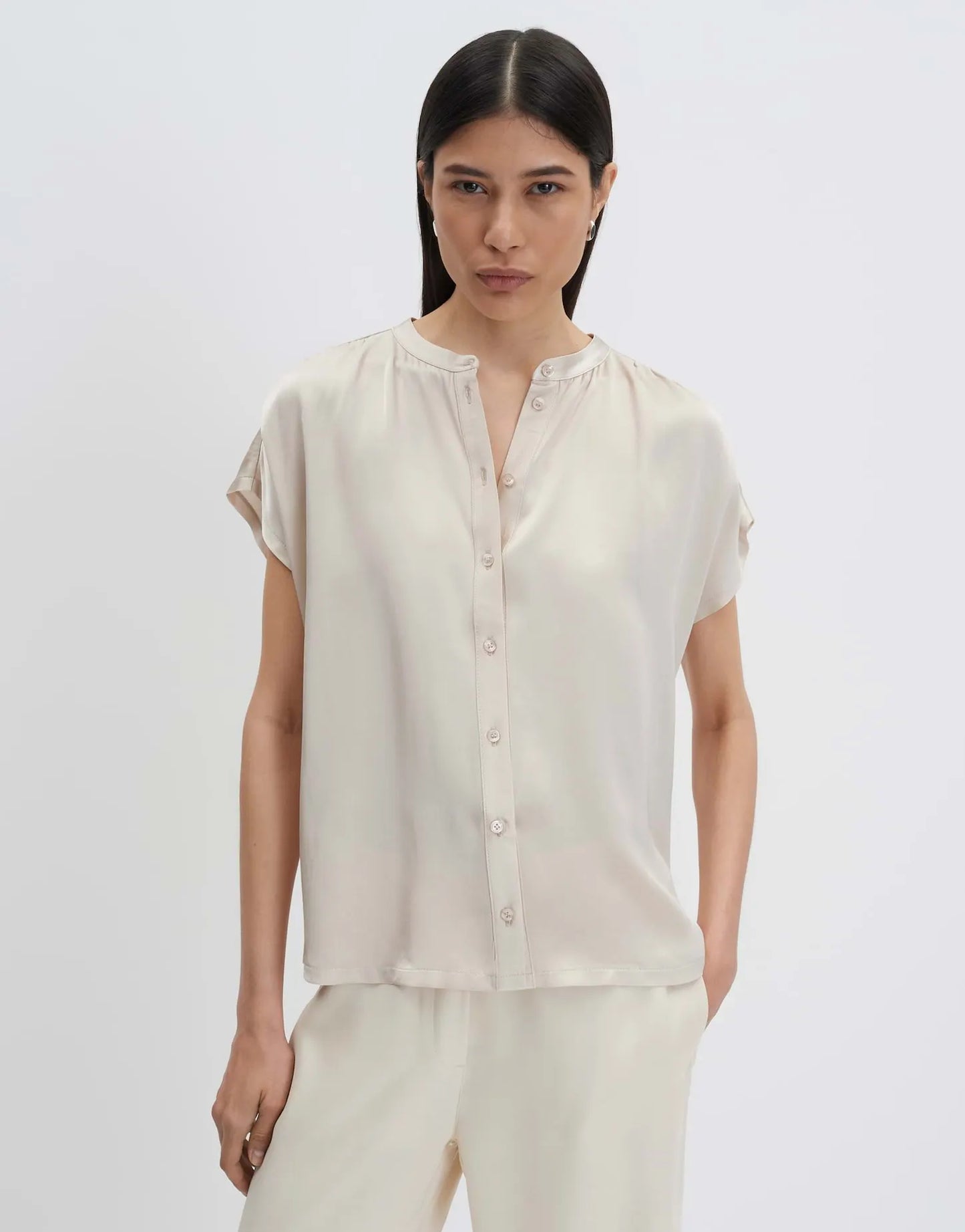 Someday Damen Bluse Koralie detail
