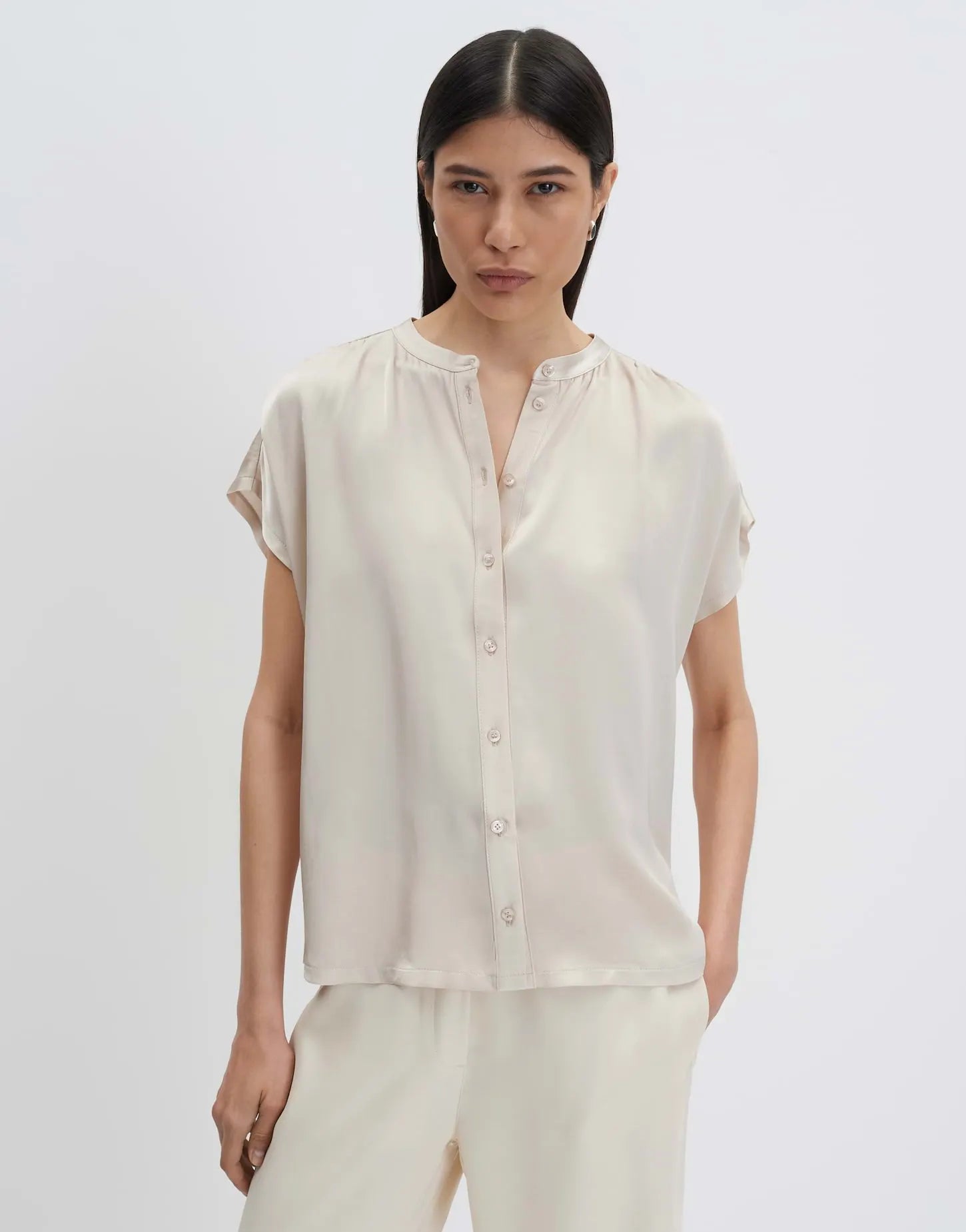 Someday Damen Bluse Koralie detail