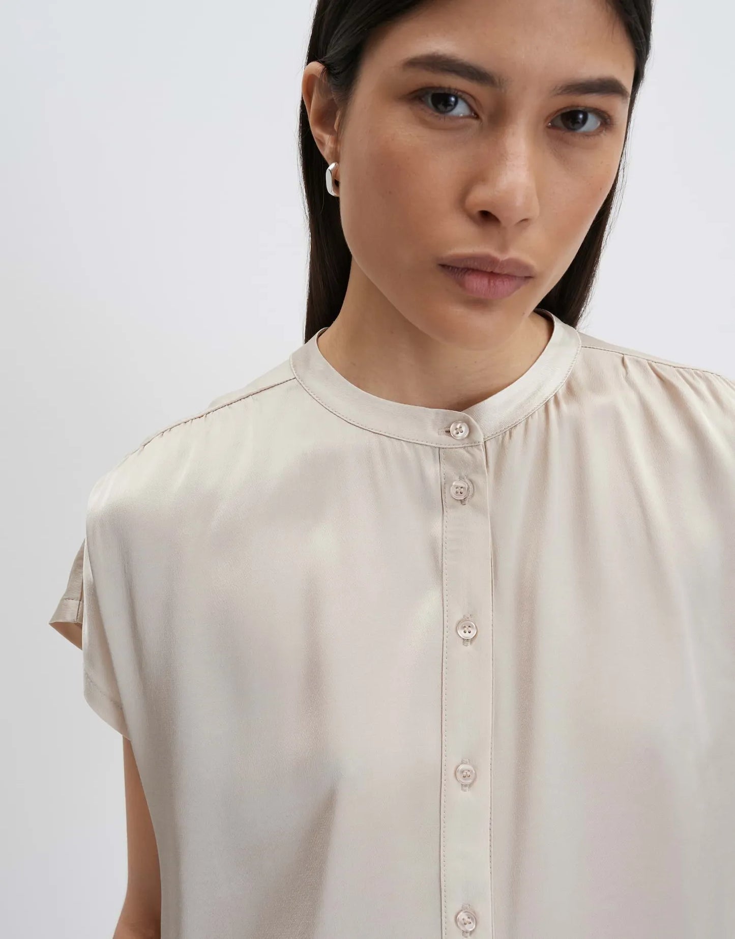 Someday Damen Bluse Koralie detail