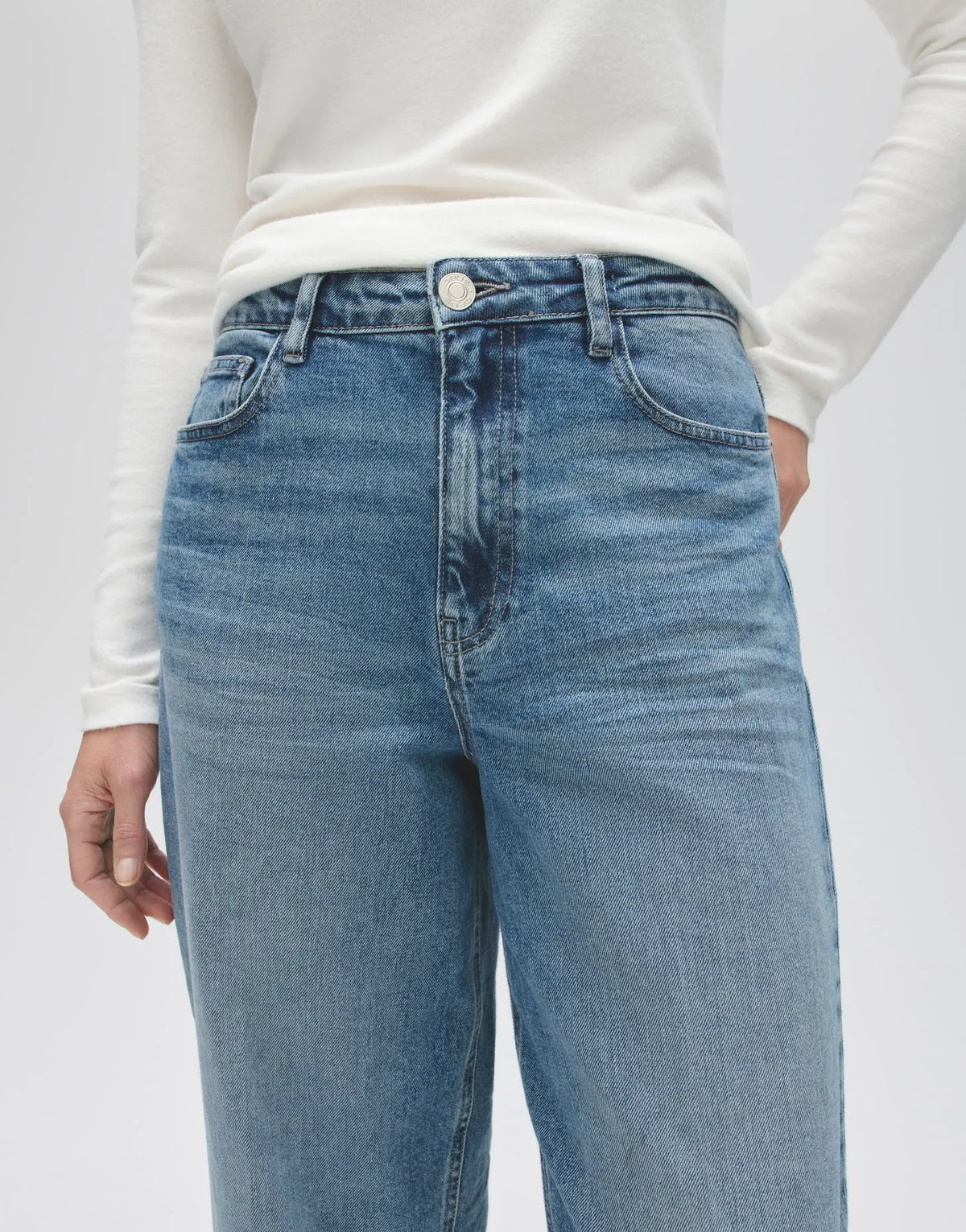 Opus Damen Jeans Maxie horizon