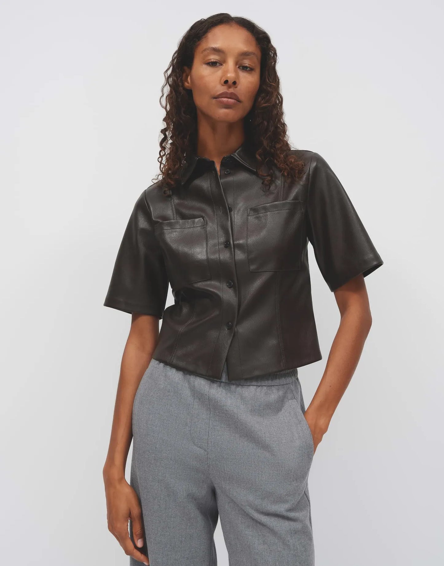 Opus Damen Hemdbluse Feleather