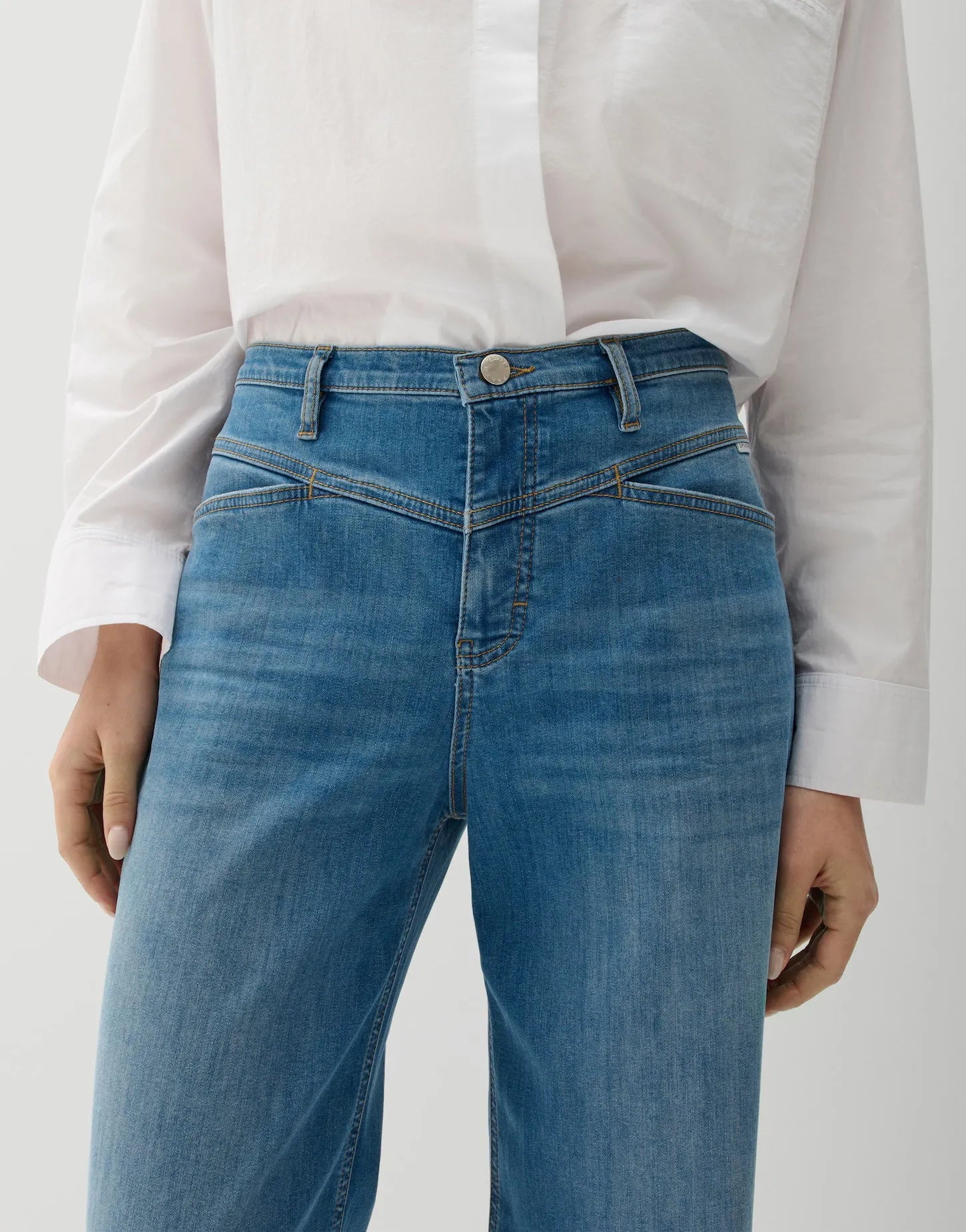 Opus Damen Jeans Meni toile