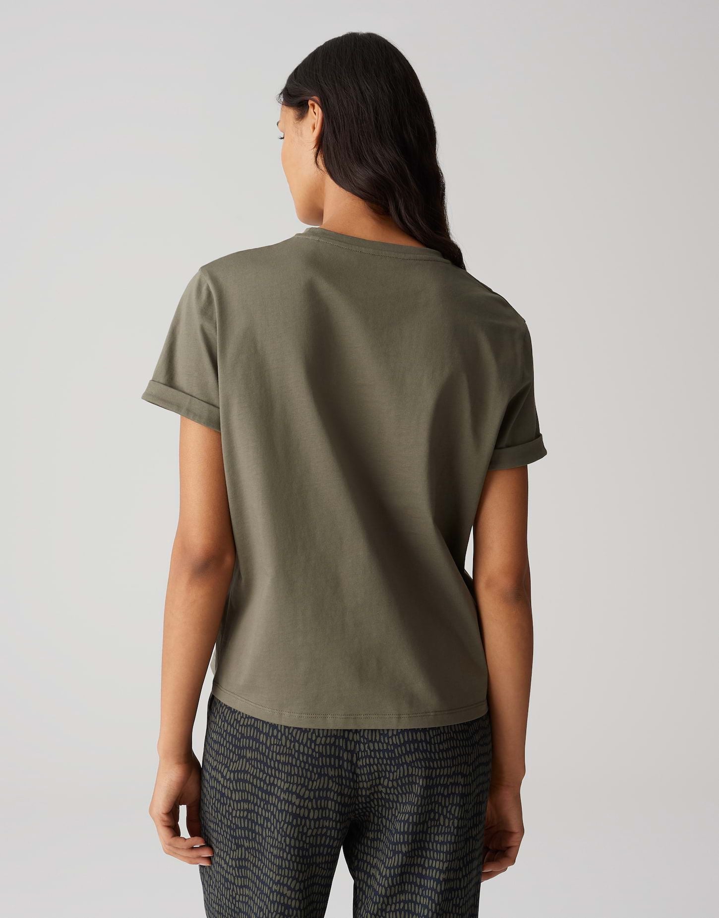 Opus Damen T-Shirt Serz grün