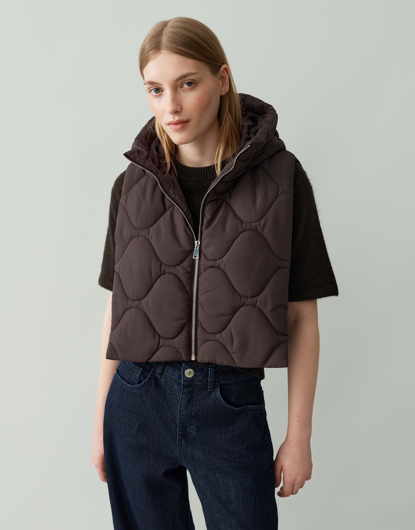 Opus Damen Weste Arauti flow braun