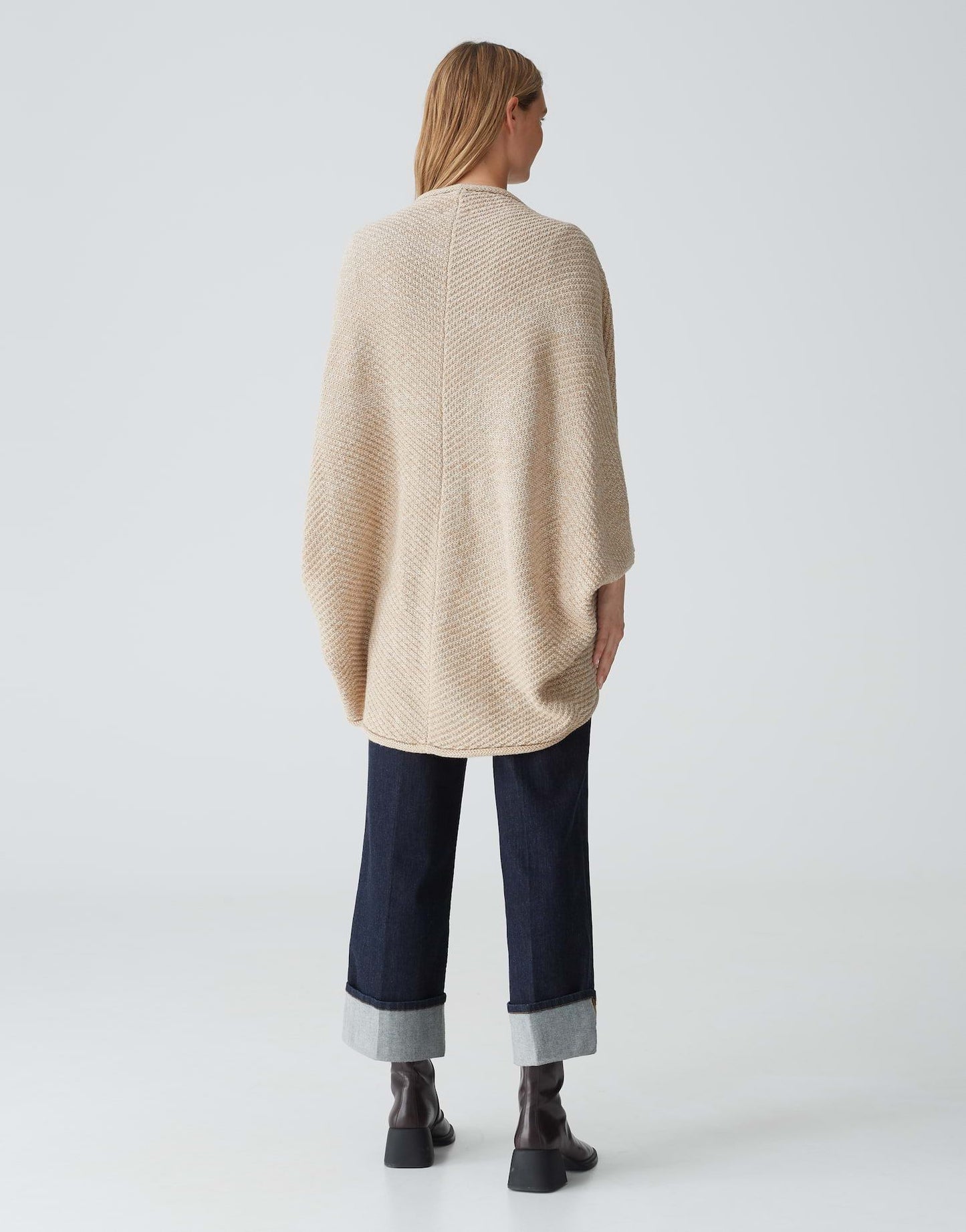 Opus Damen Cardigan Waffle Amaryllis