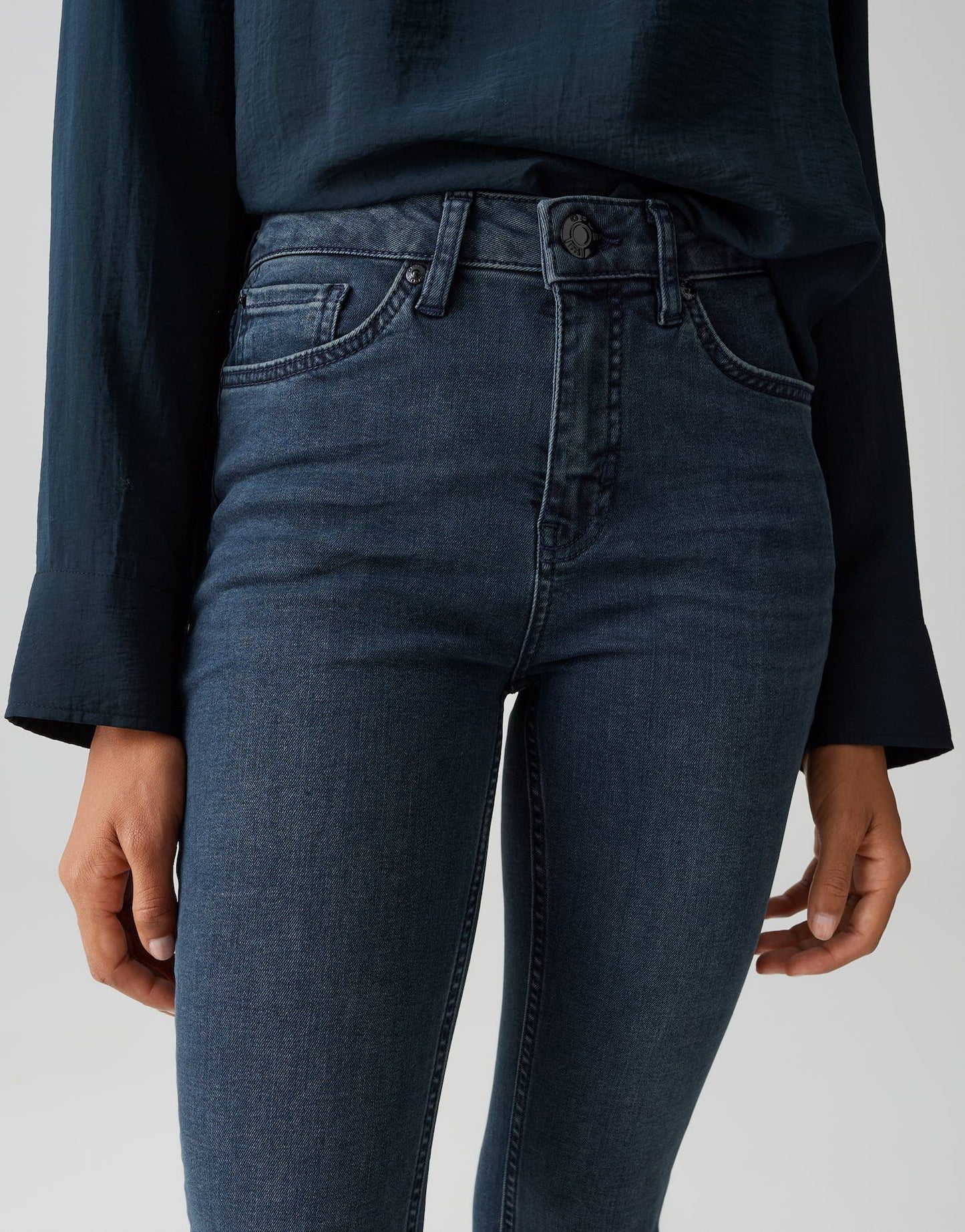 Opus Damen Elma Jeans blau