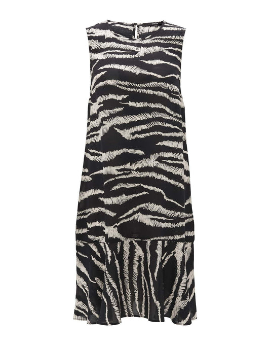 Opus Damen Kleid Wenola safari schwarz