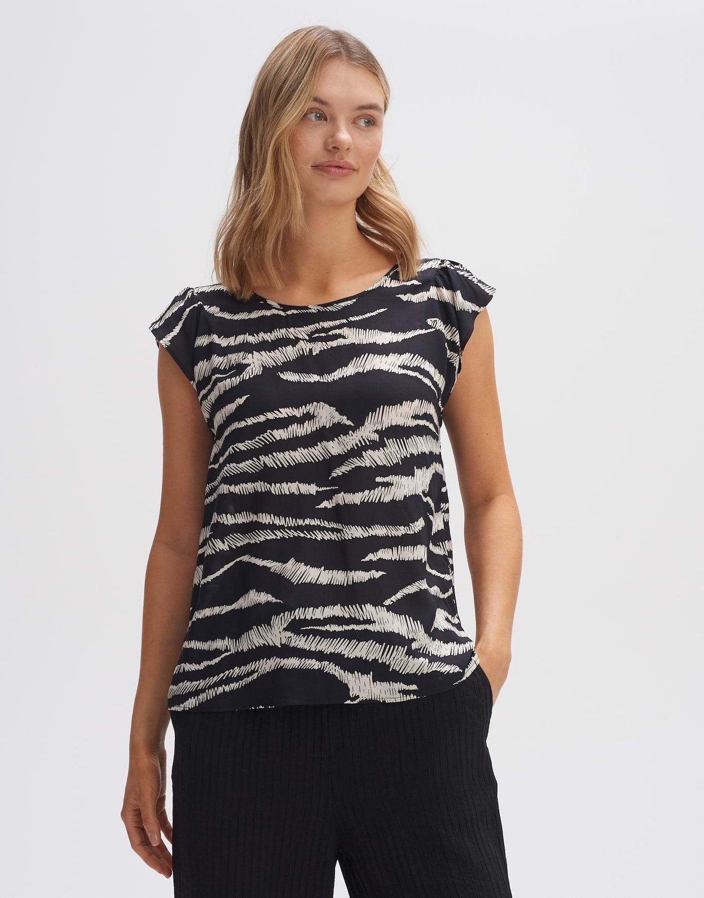 Opus Damen Bluse Fannie safari - Jaacks Fashion