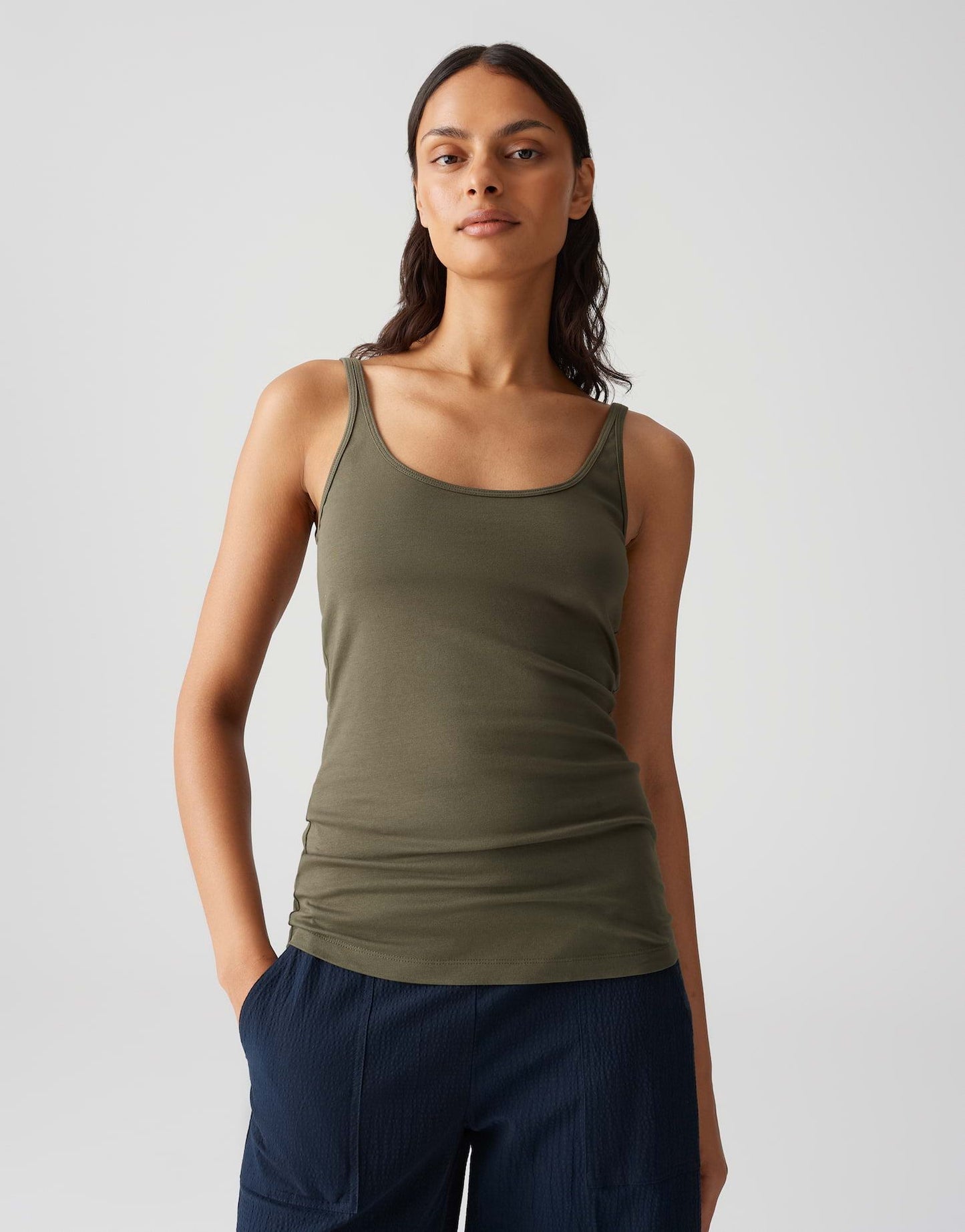 Opus Damen Top Ina grün