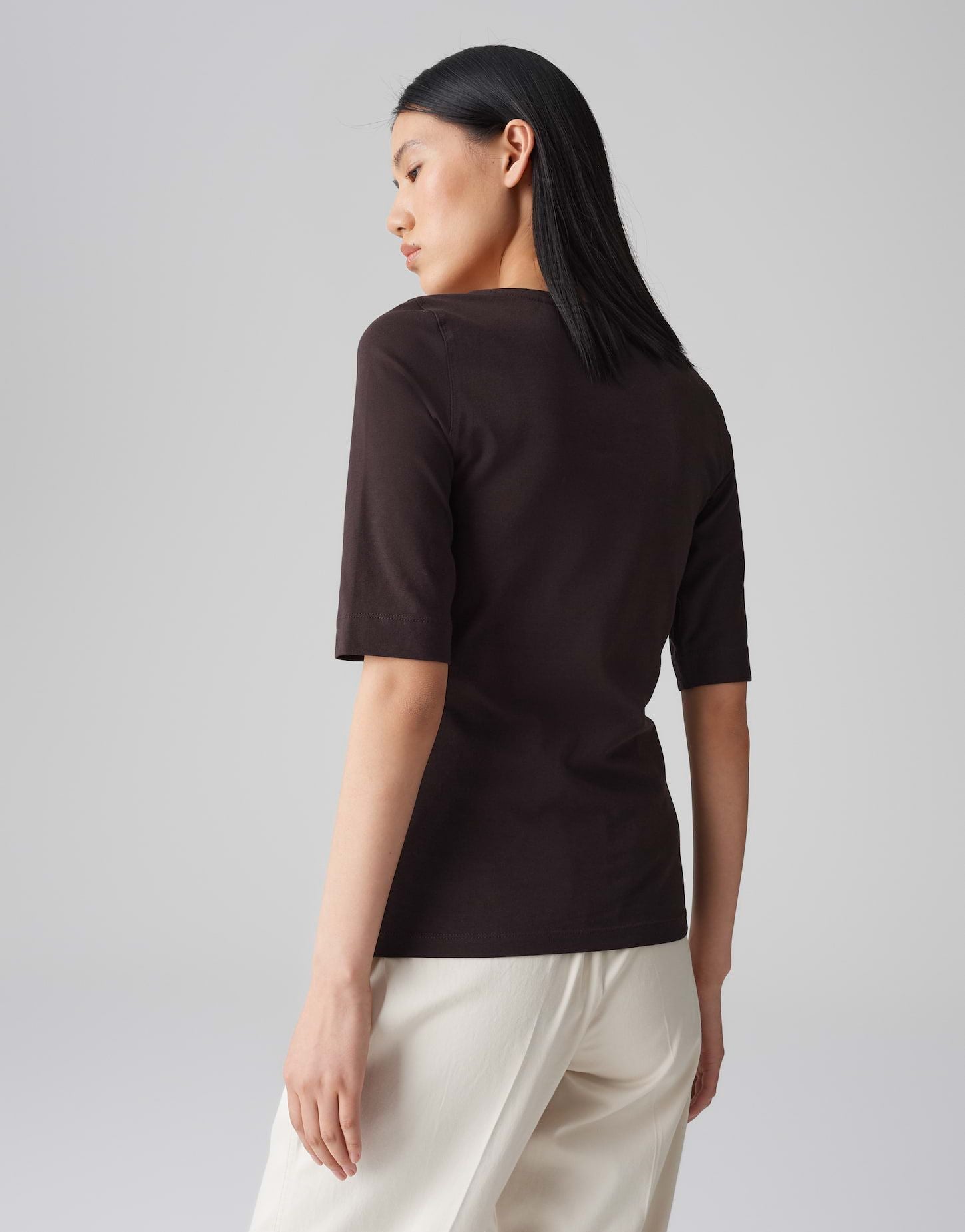Opus Damen Shirt Serta braun