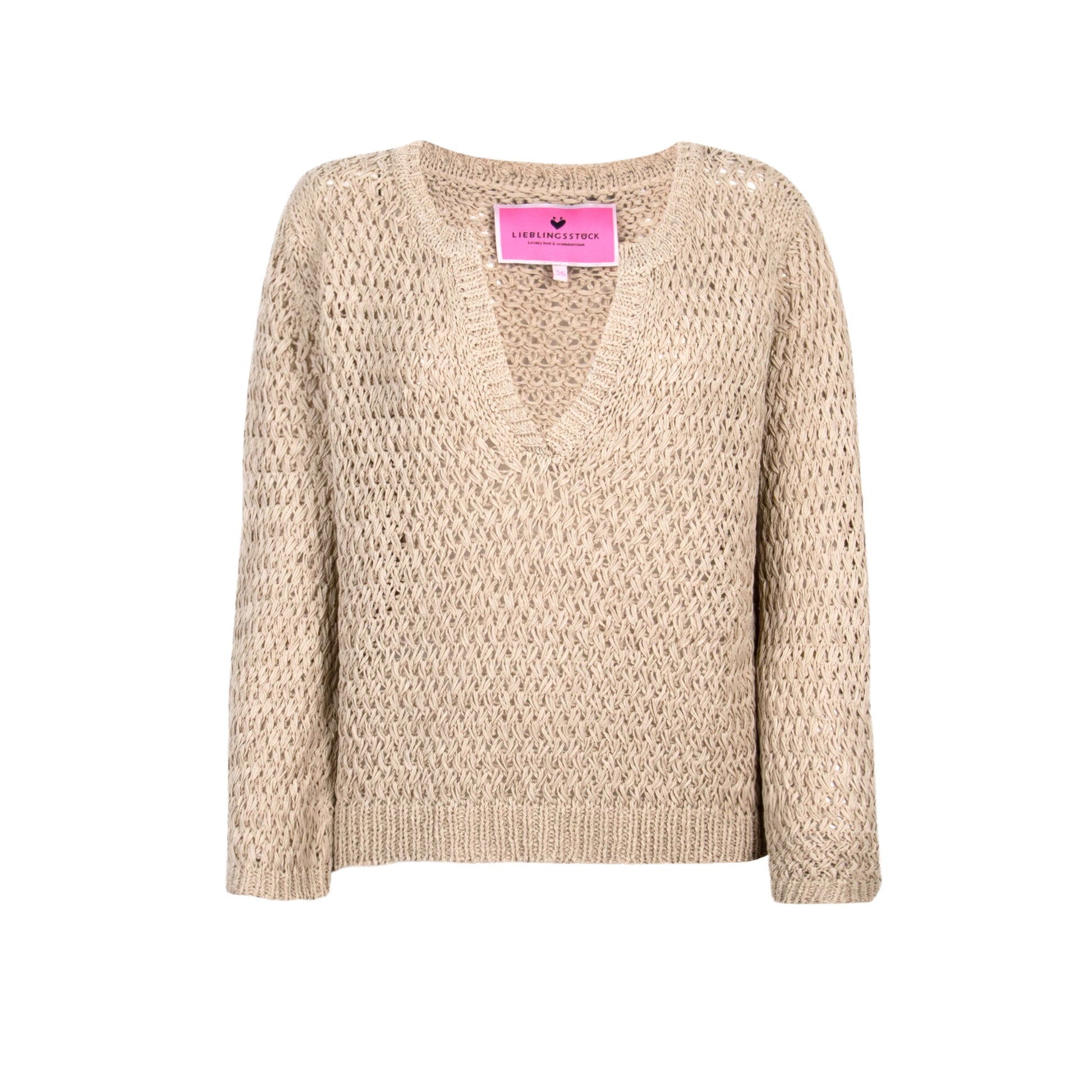 Lieblingsstück Damen Strickjacke LeneL 44 beige