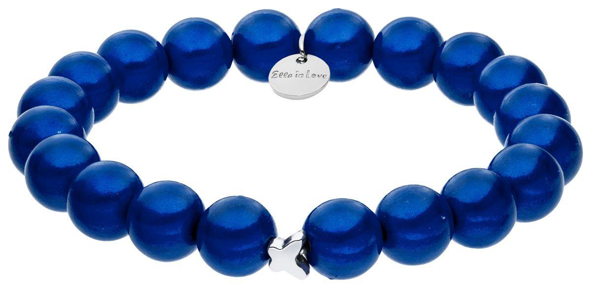 Ella in Love Damen Perlenarmband blau