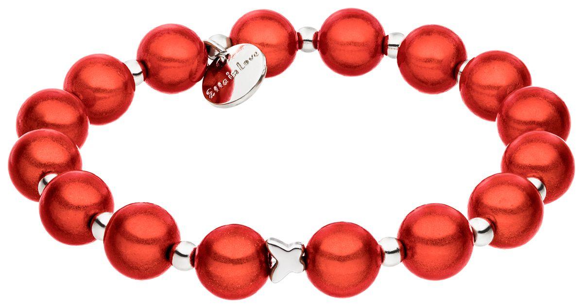 Ella in Love Perlenarmband rot