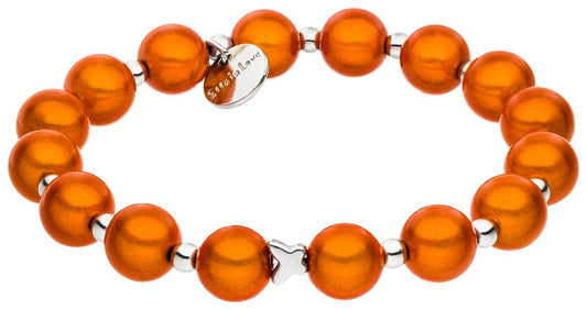 Ella in Love Damen Perlenarmband orange