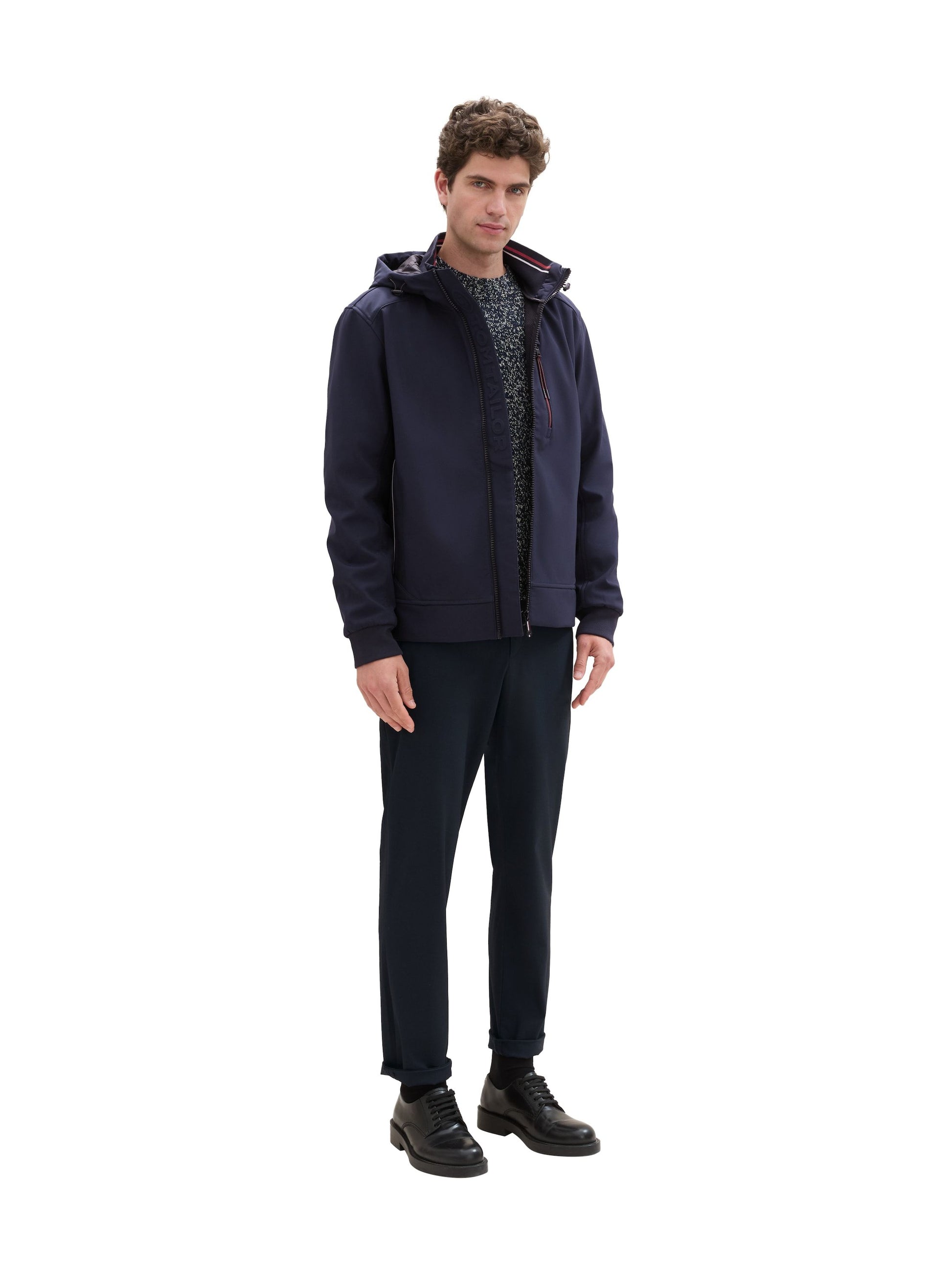 Tom Tailor Herren Softshell Jacke blau