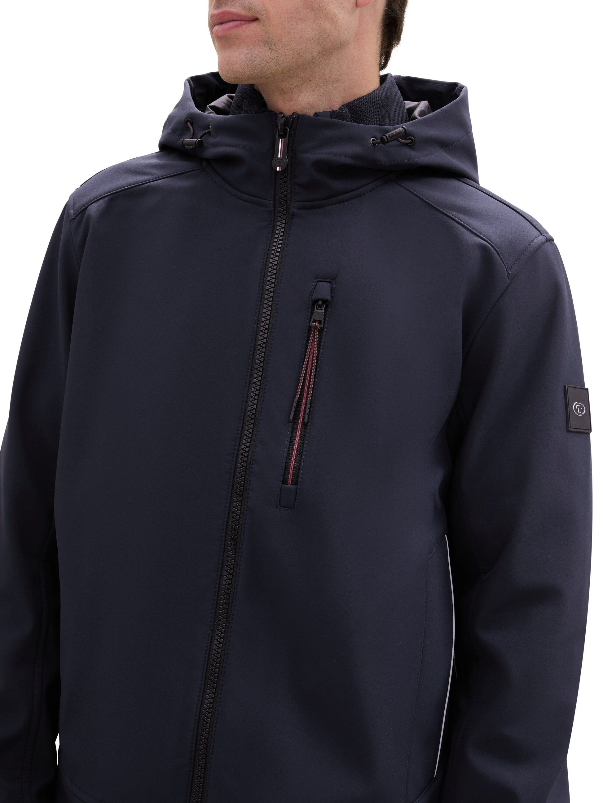 Tom Tailor Herren Softshell Jacke blau