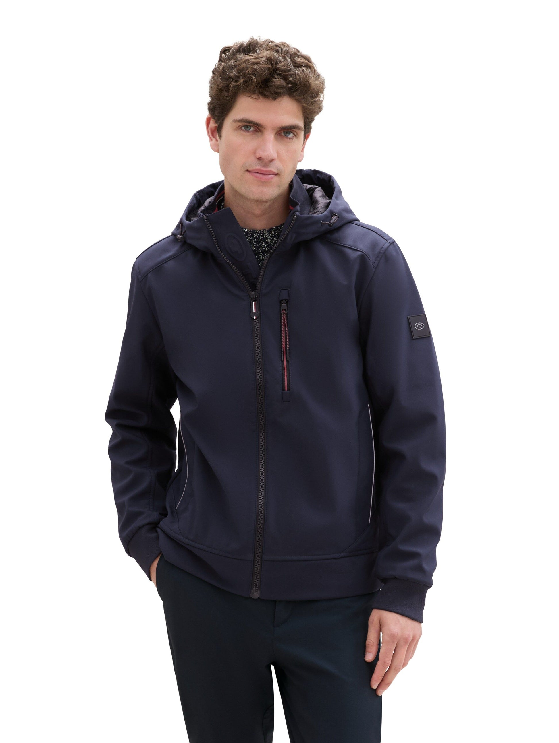 Tom Tailor Herren Softshell Jacke blau