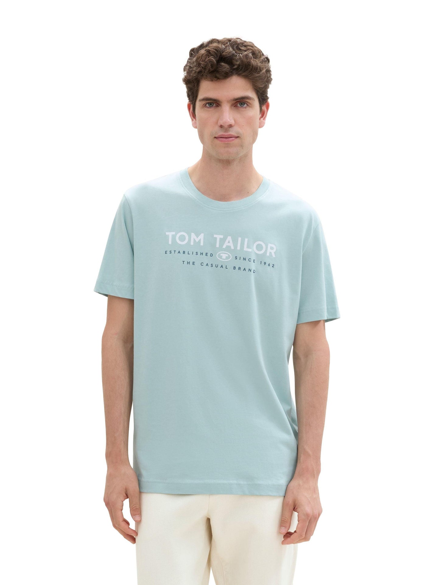 Tom Tailor  Herren T-Shirt mit Logo Print - Jaacks Fashion