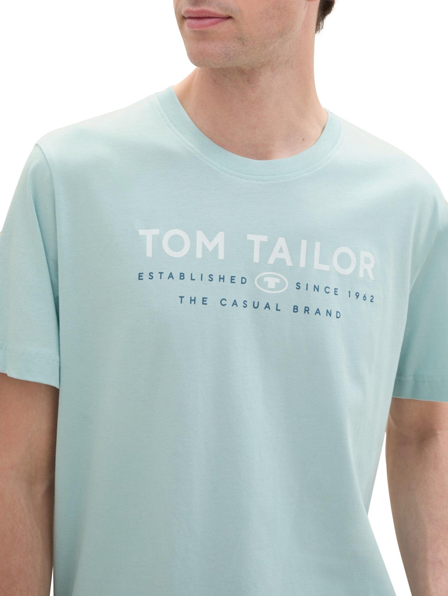 Tom Tailor  Herren T-Shirt mit Logo Print - Jaacks Fashion