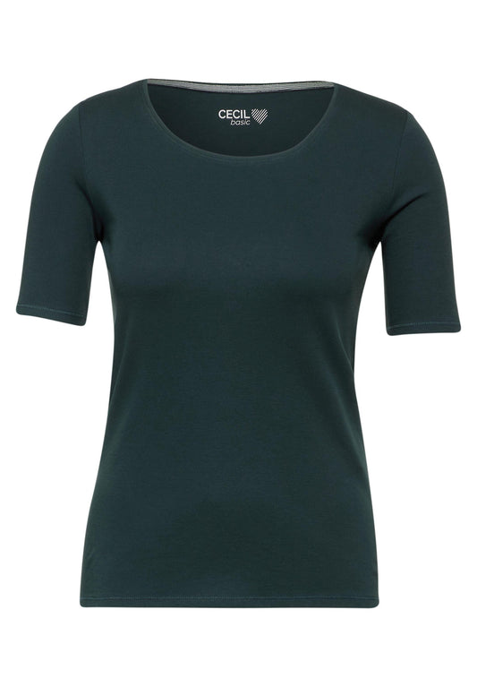 Cecil Damen Basic T-Shirt XXL grün