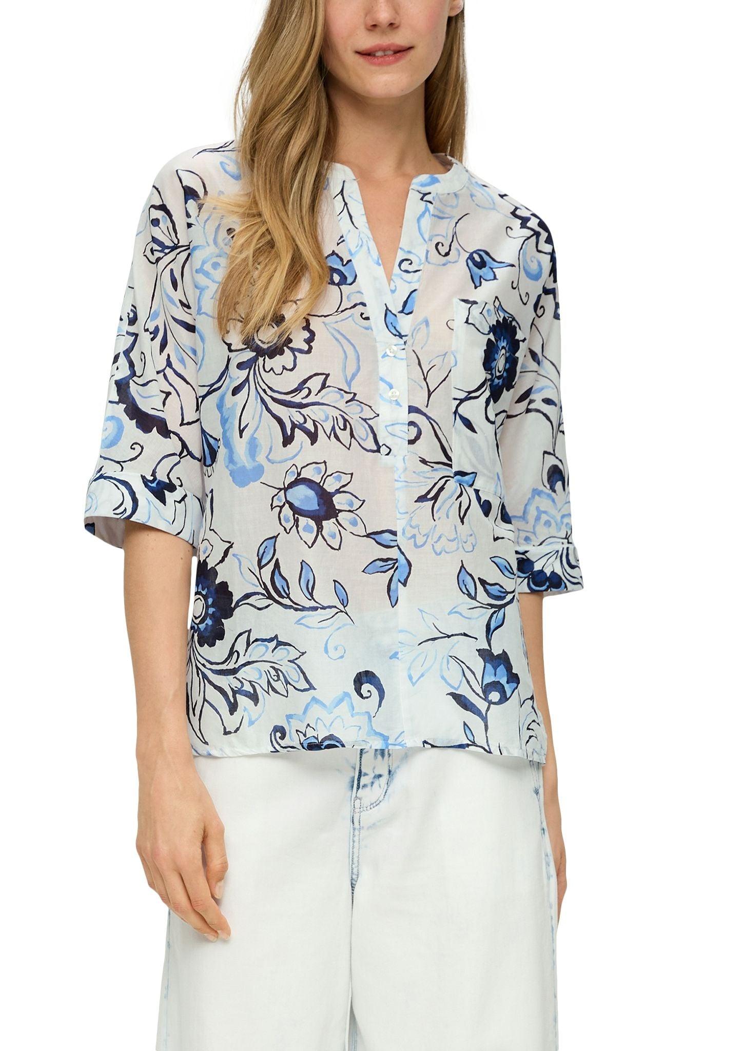 s. Oliver Damen Bluse weiß