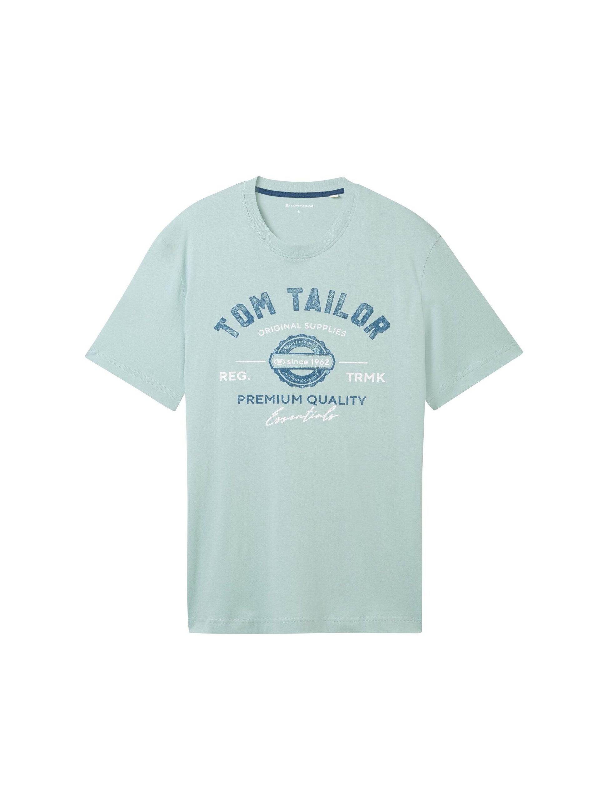 Tom Tailor Herren T-Shirt mit Logo Print - Jaacks Fashion