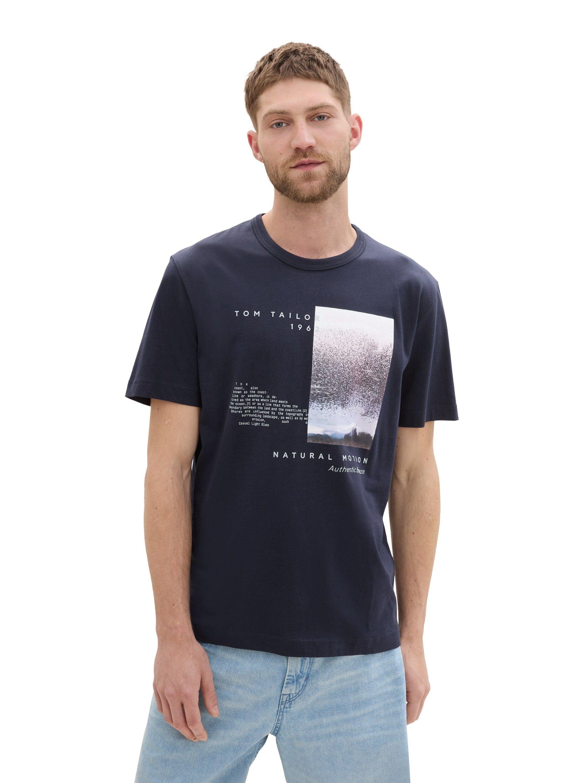 Tom Tailor Herren T-Shirt mit Fotoprint - Jaacks Fashion