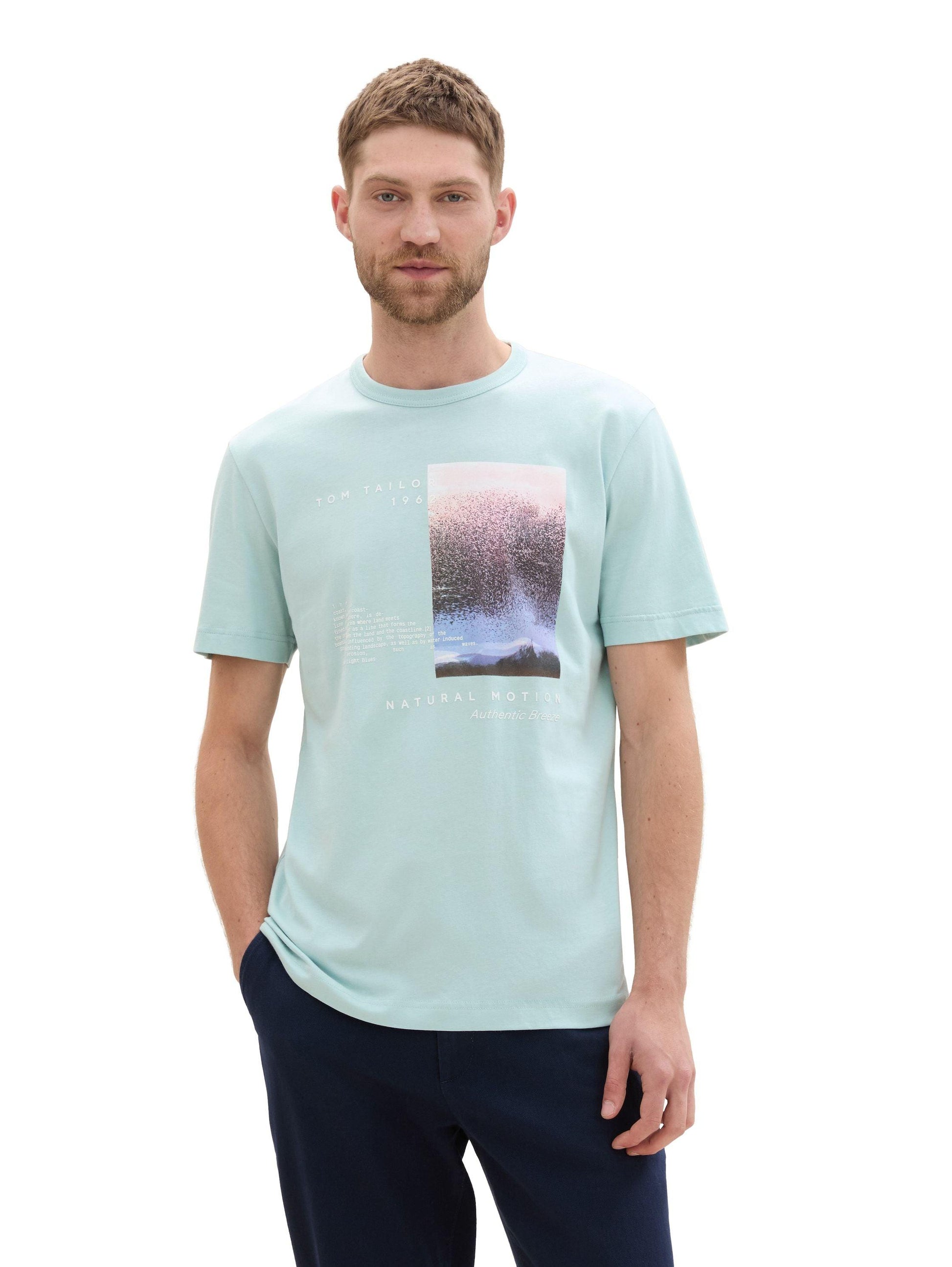 Tom Tailor Herren T-Shirt mit Fotoprint - Jaacks Fashion