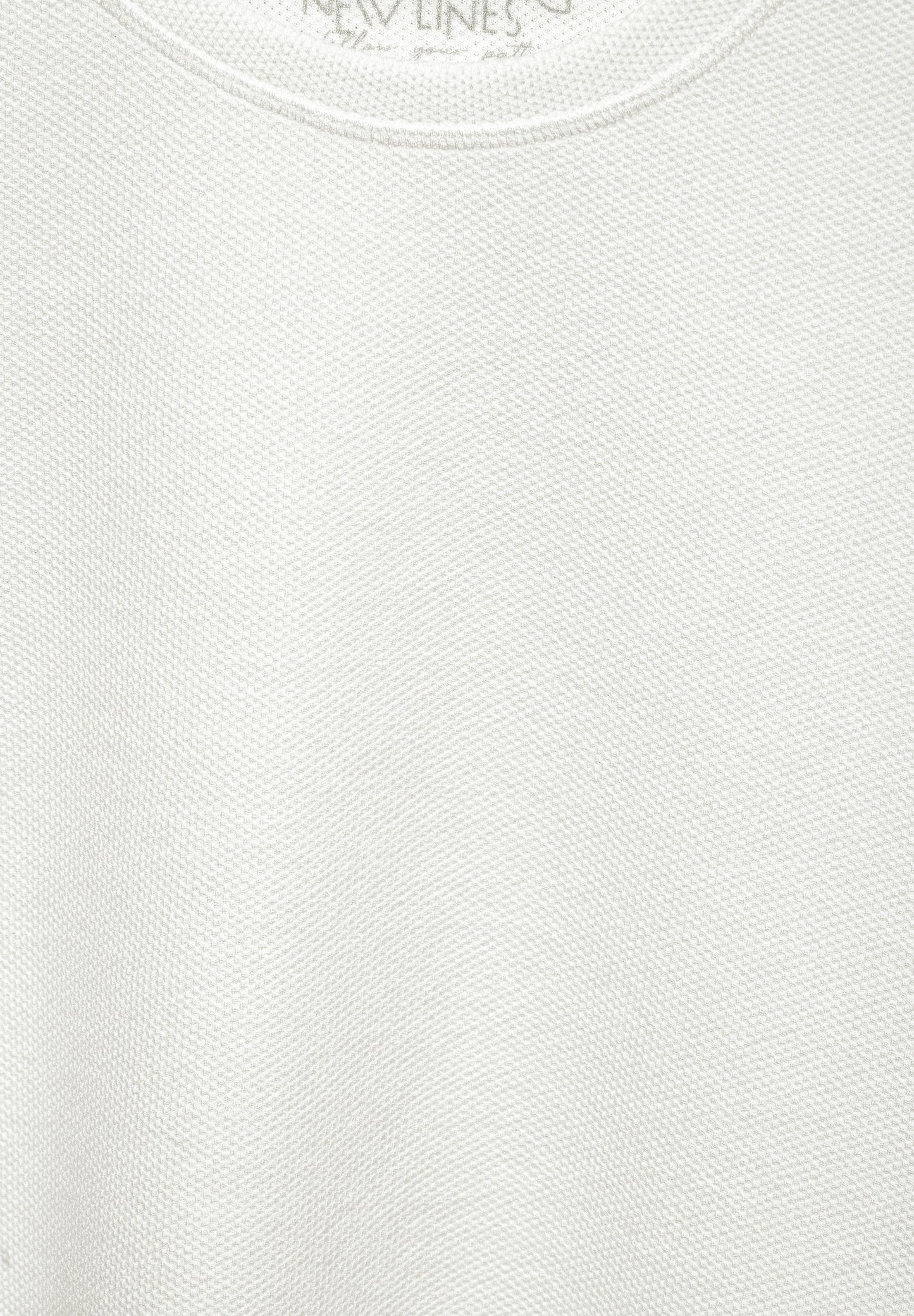 Cecil Damen Struktur T-Shirt weiß