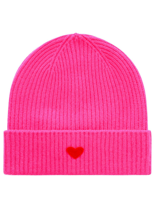 Zwillingsherz Damen Beanie pink