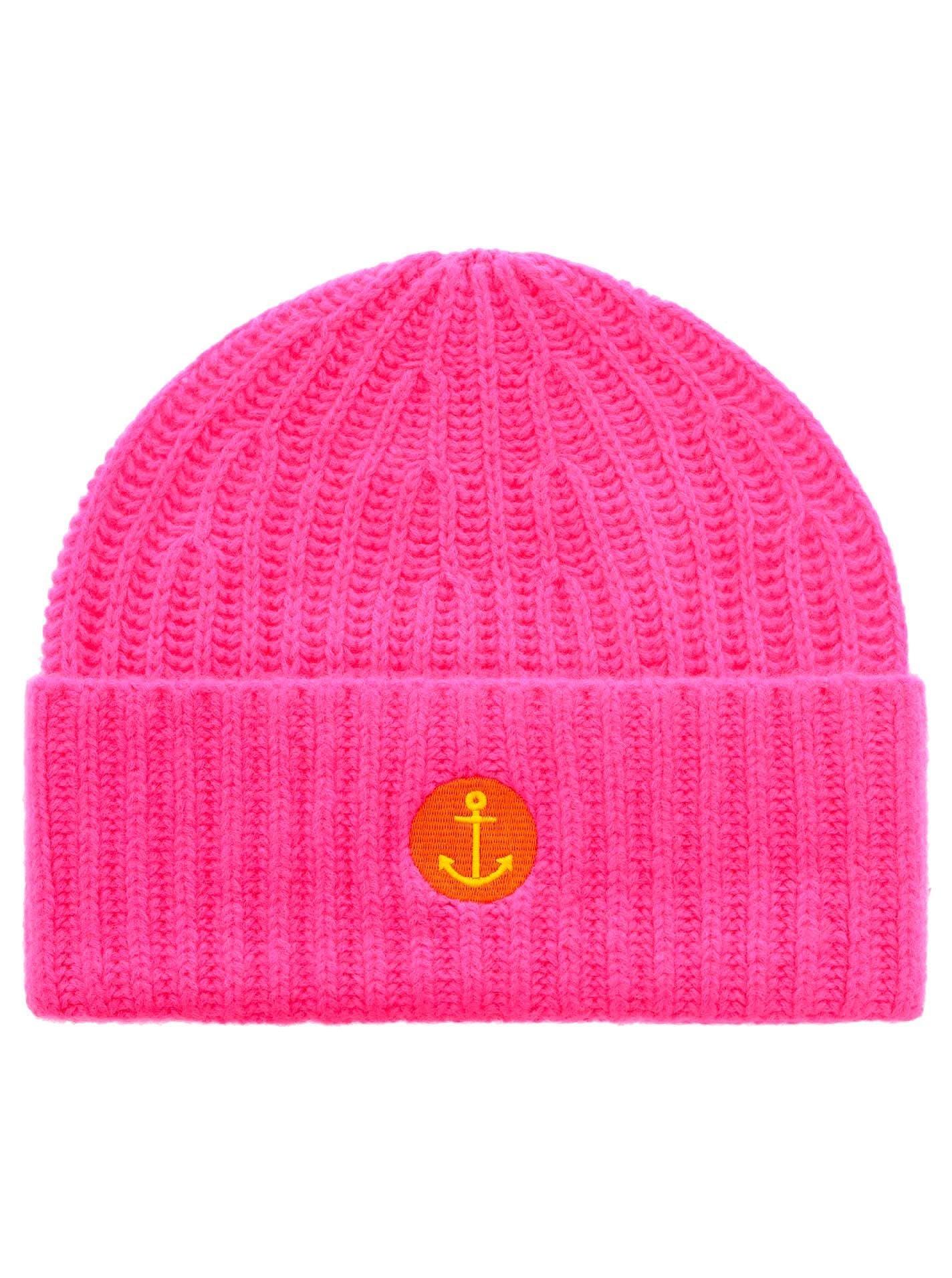 Zwillingsherz Damen Beanie Ankerstickerei - Jaacks Fashion