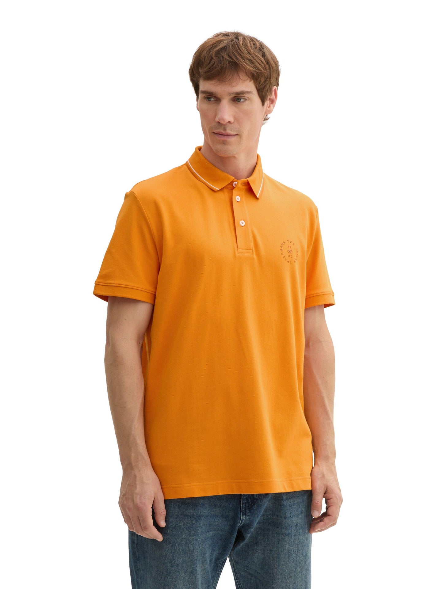 Tom Tailor Herren Poloshirt orange
