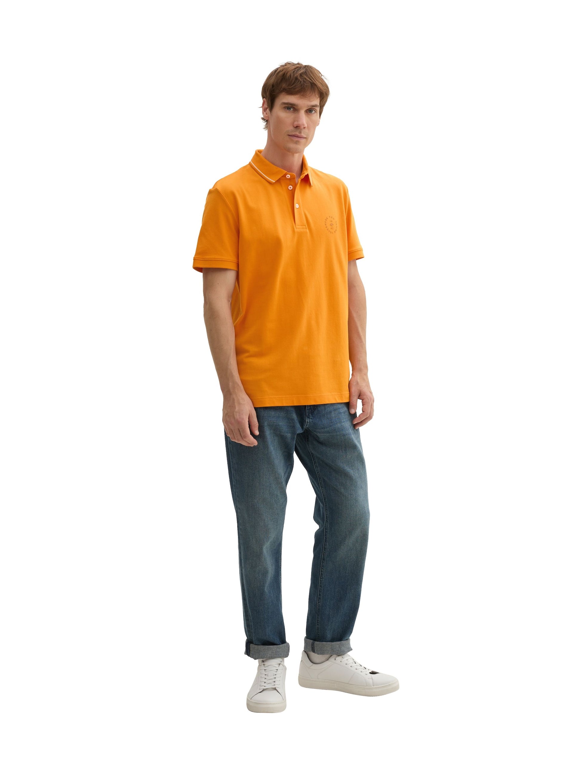 Tom Tailor Herren Poloshirt orange