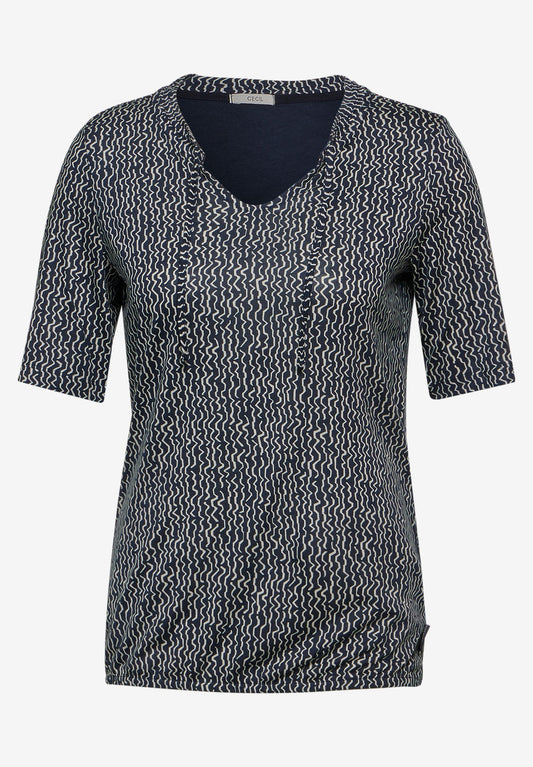 Cecil Damen Tunikashirt XXL blau