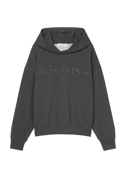 Marc O'Polo Damen Kapuzensweatshirt grau