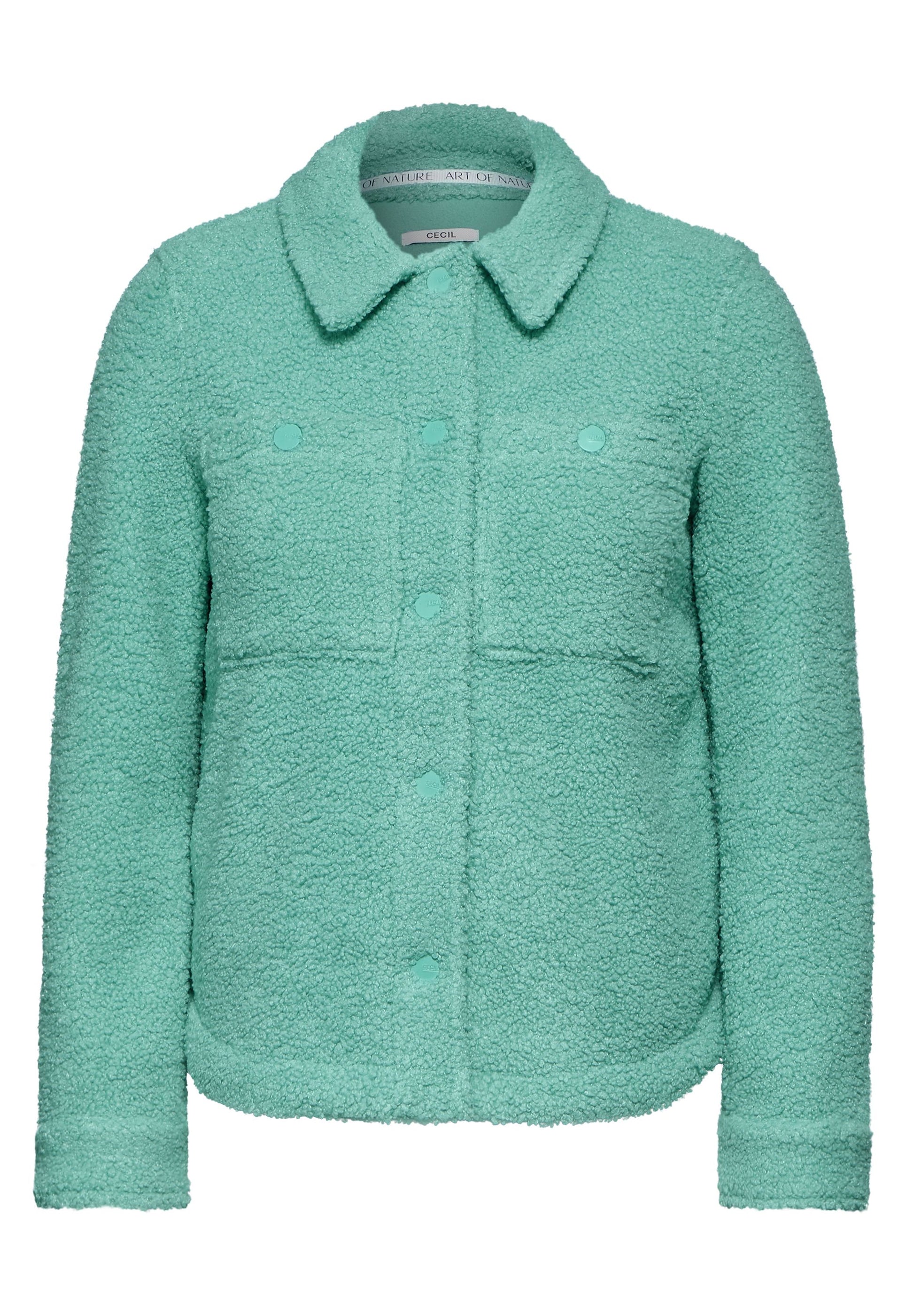 Cecil Damen Teddy-Jacke XXL grün