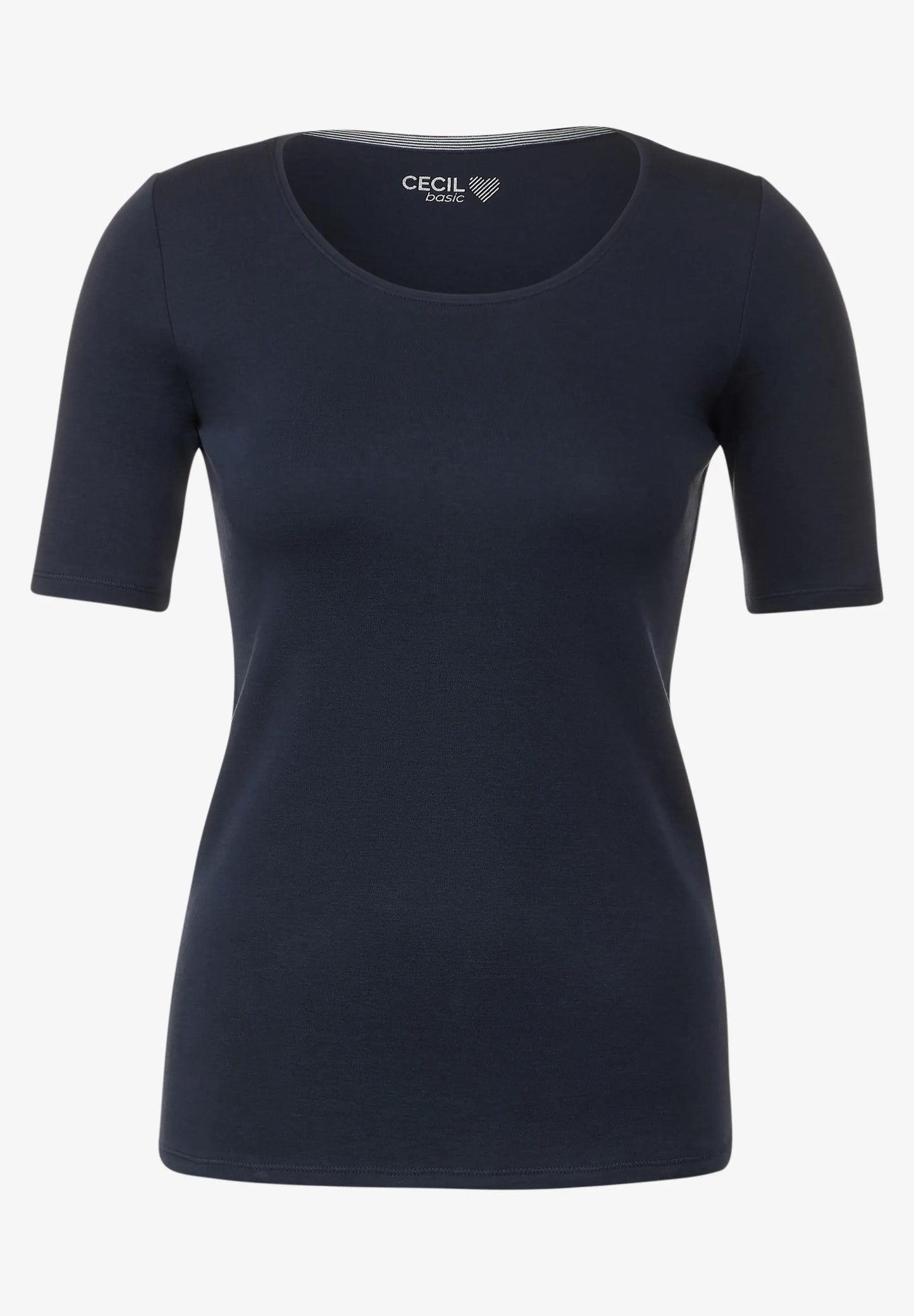 Cecil – Cecil Damen T-Shirt in Unifarbe