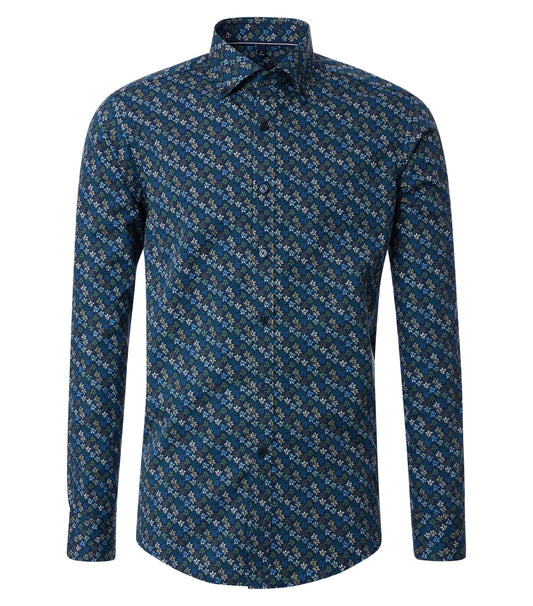 Casa Moda Herren Freizeithemd blau