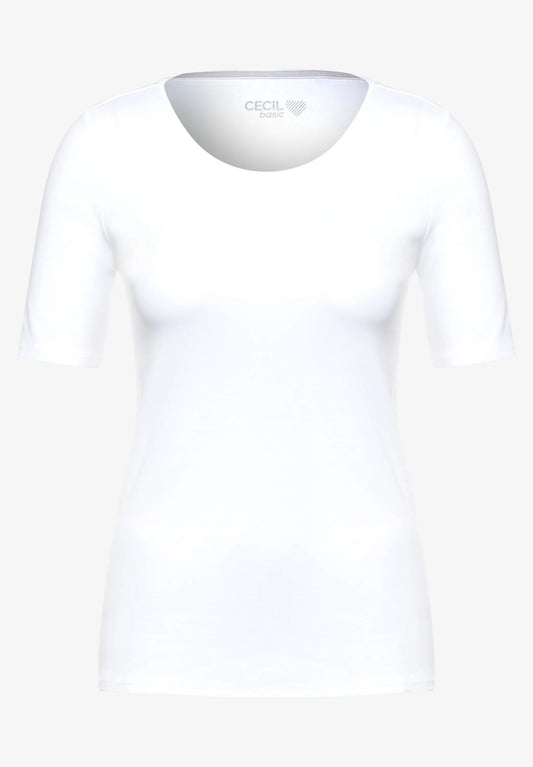 Cecil – Cecil Damen T-Shirt in Unifarbe