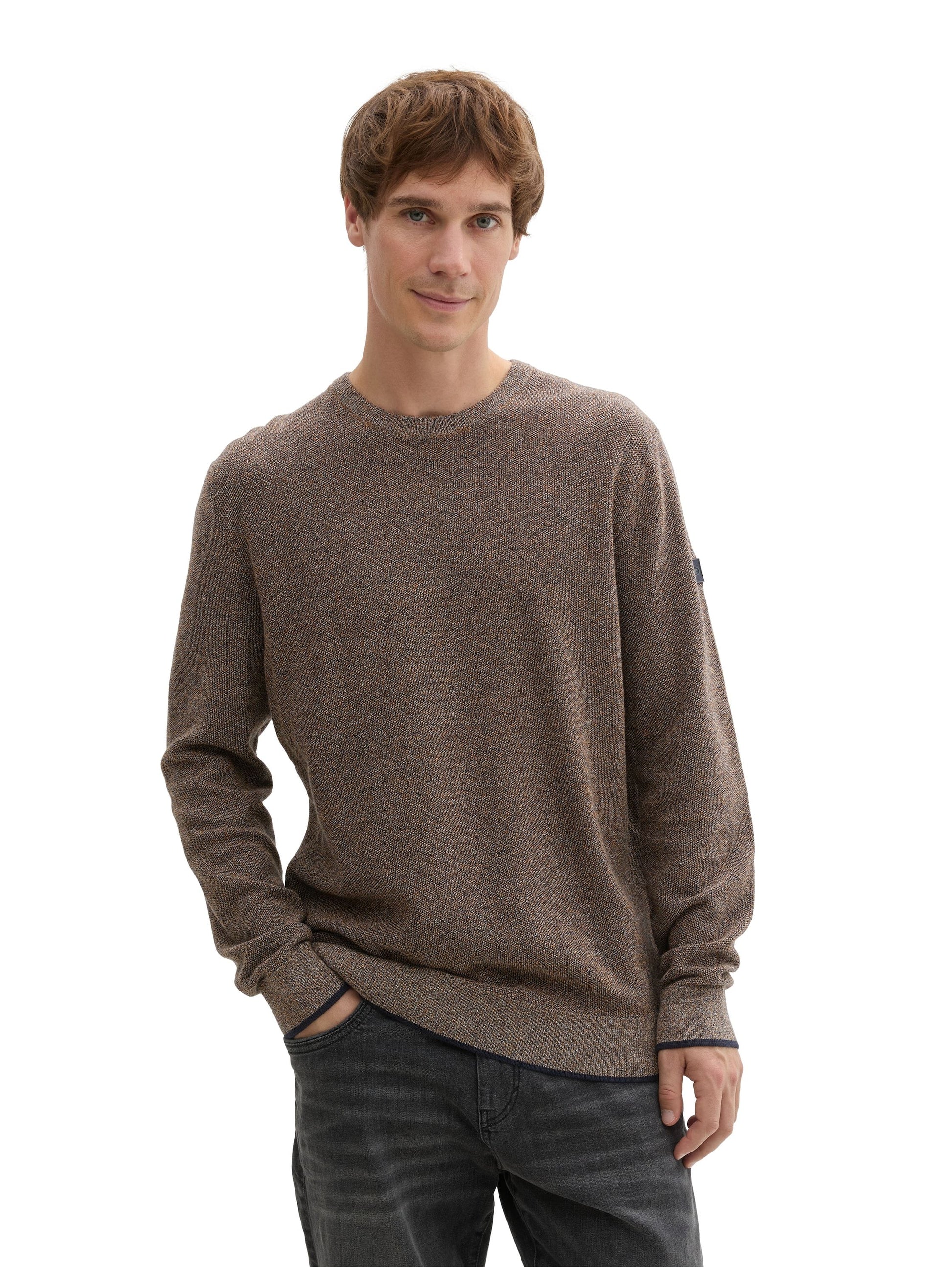 Tom Tailor Herren Pullover blau