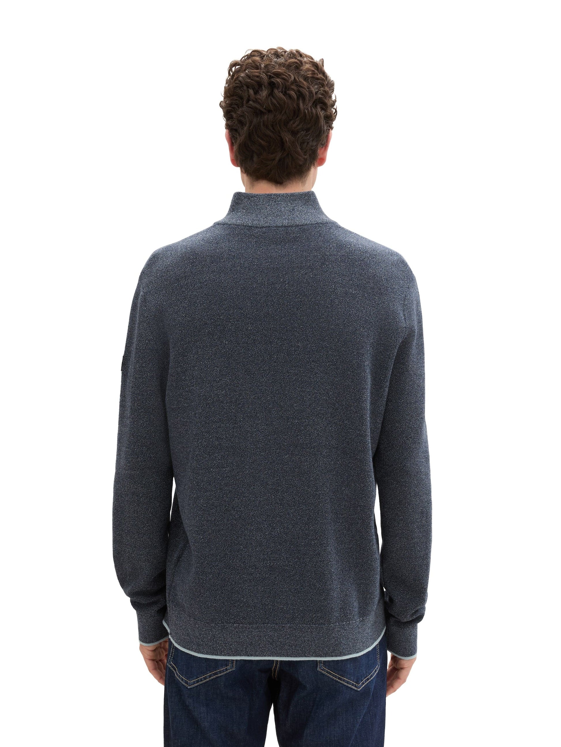 Tom Tailor Herren Troyer blau