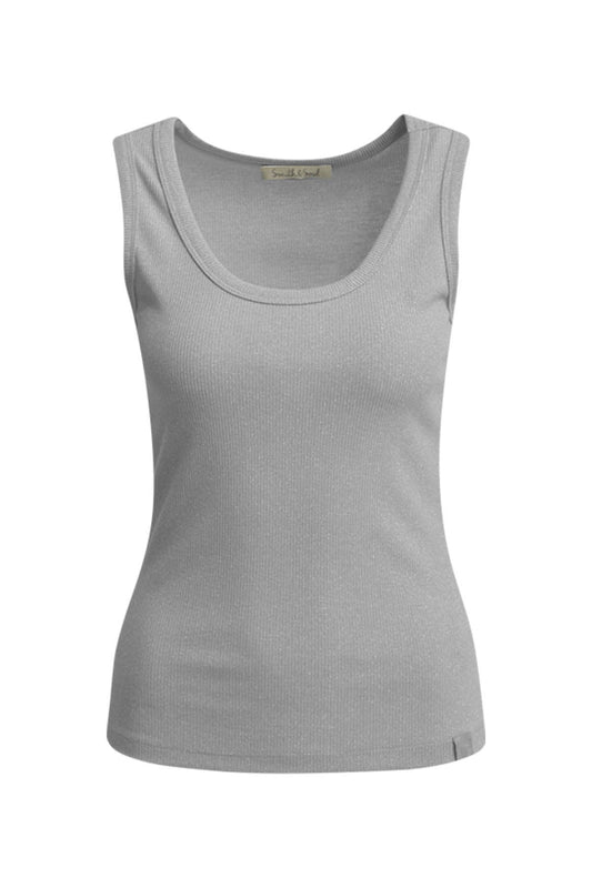 Smith&Soul Damen Metallic Tanktop grau