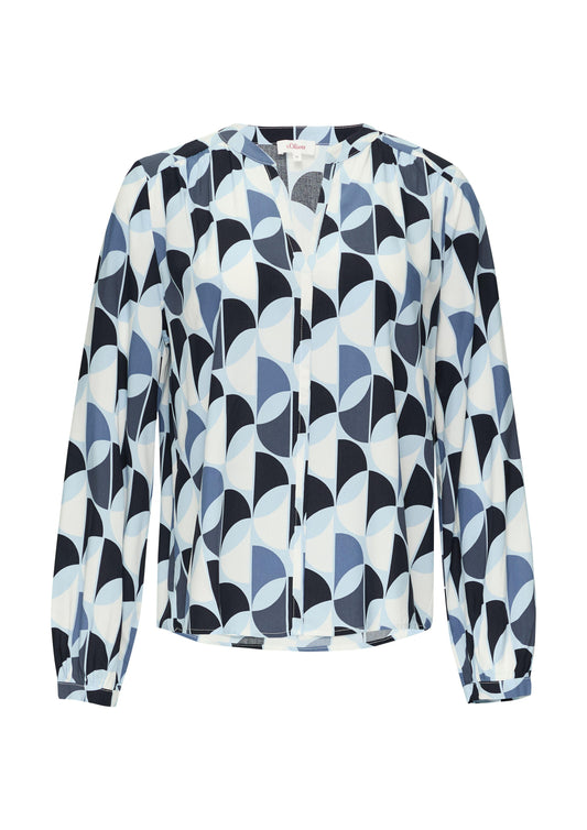 s.Oliver Damen Bluse blau