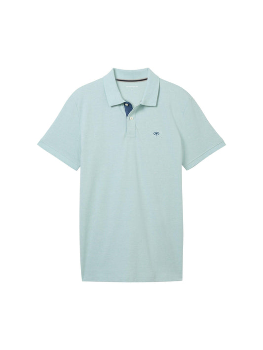 Tom Tailor Herren Basic Poloshirt in Blau - Jaacks Fashion