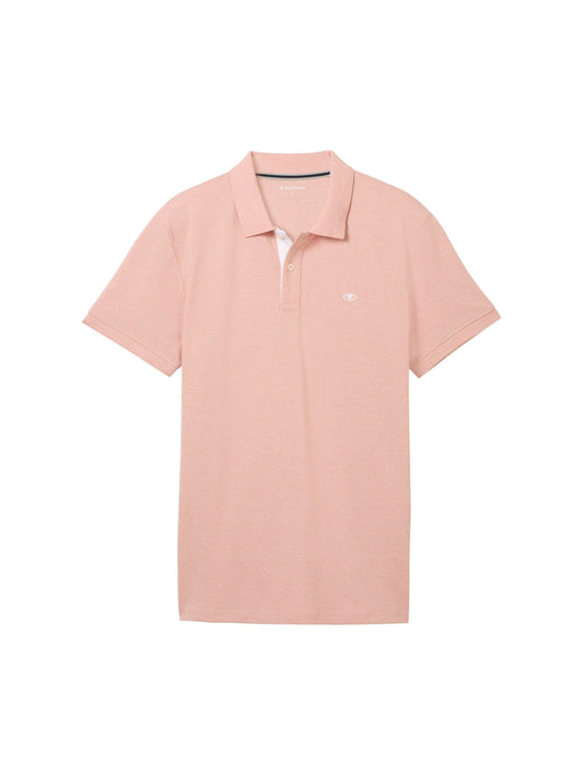 Tom Tailor Herren Basic Poloshirt in Rosa - Jaacks Fashion