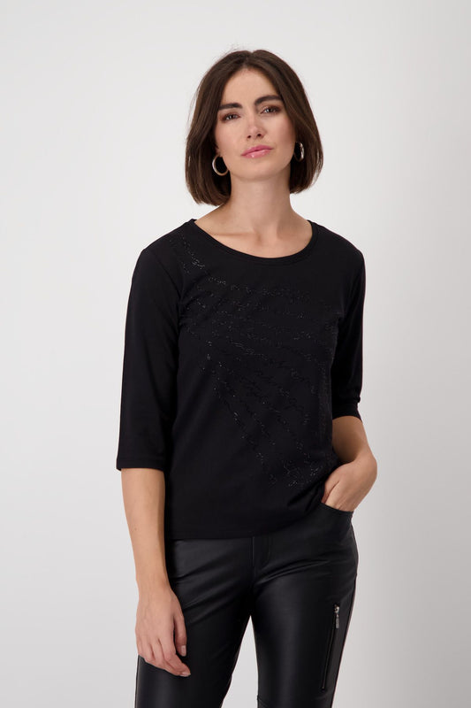 Monari Damen Shirt schwarz