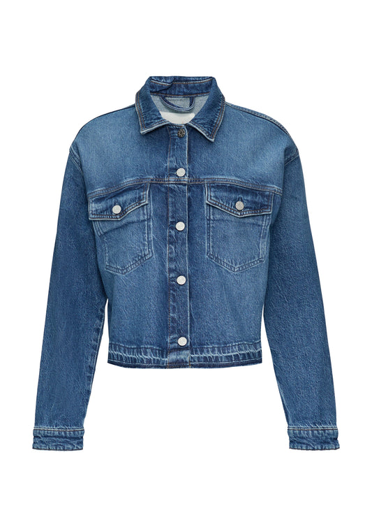 s.Oliver Damen Jeansjacke blau