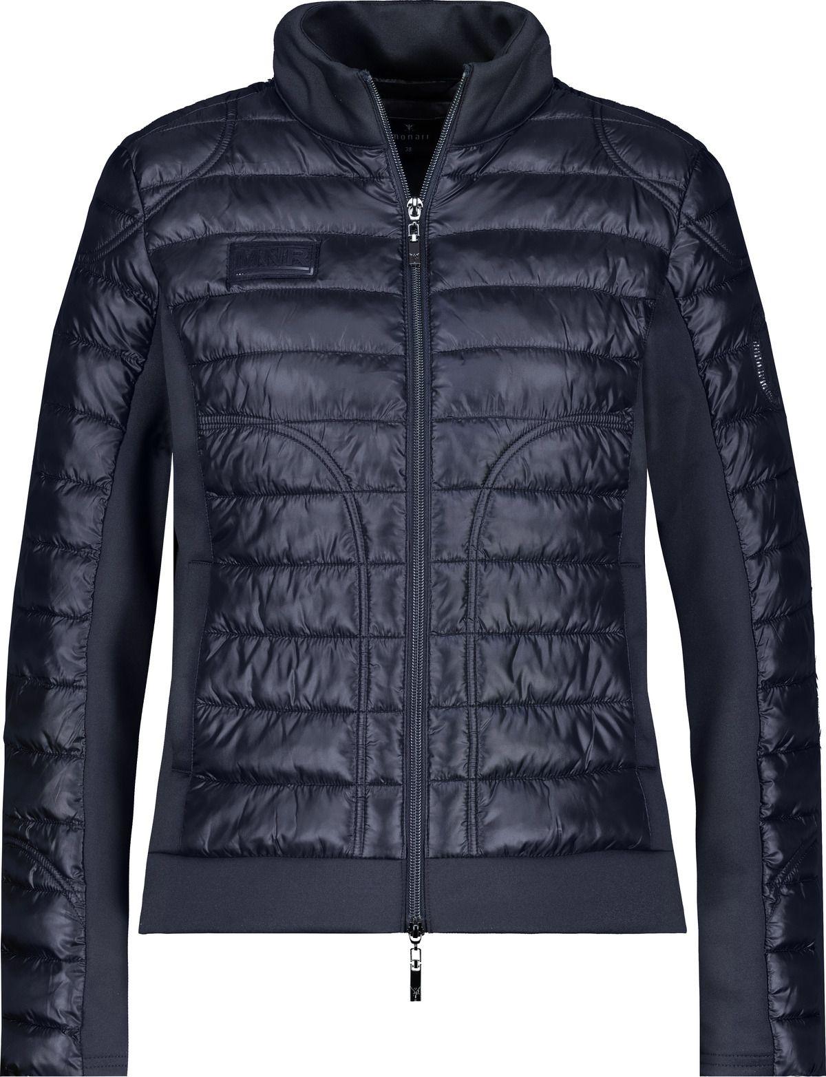 Monari Damen Steppjacke mit Neopren in Blau - Jaacks Fashion